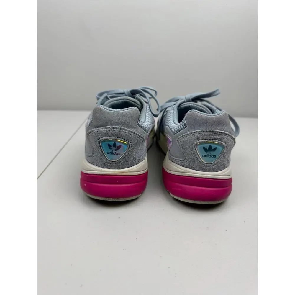 Adidas Womens Falcon Size 9.5 Light Gray Real Magenta EG2676‎